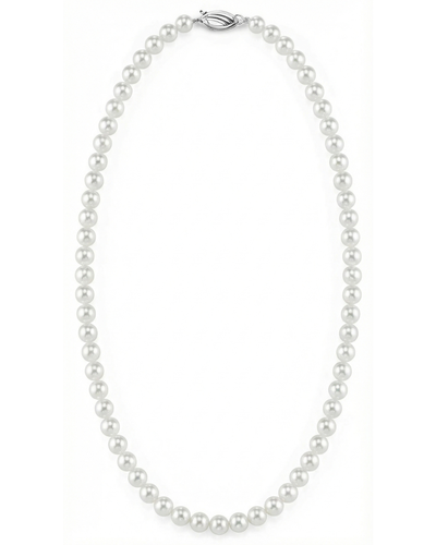 White Japanese Akoya Graduated Pearl Necklace, 6.0-9.0mm