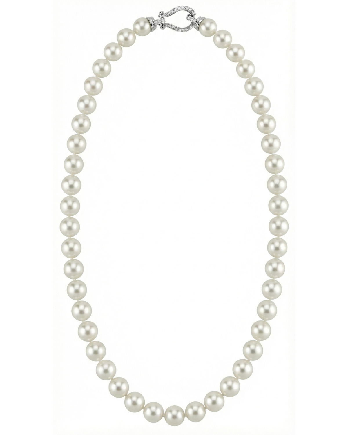 White Japanese Akoya Pearl Necklace, 8.5-9.0mm - AA+ Quality