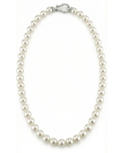 White Japanese Akoya Pearl Necklace, 8.5-9.0mm - AAA Quality