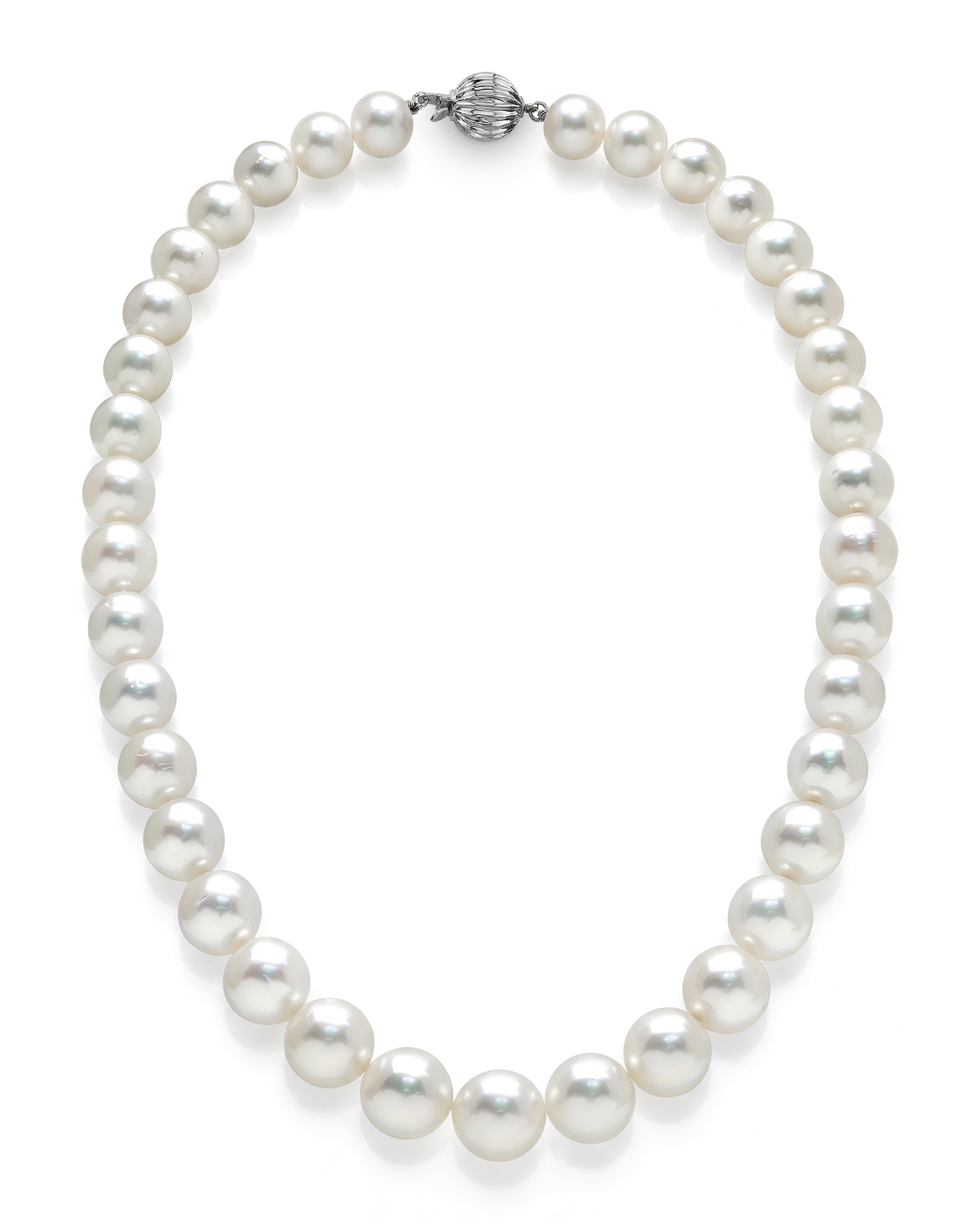 White South Sea Pearl Necklace, 9.0-11.0mm - AAA/AAAA Quality