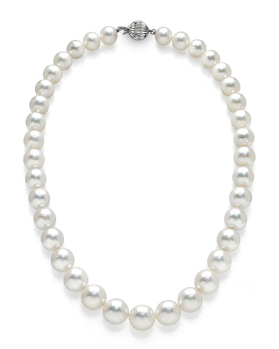 White South Sea Pearl Necklace, 9.0-11.0mm - AAA/AAAA Quality