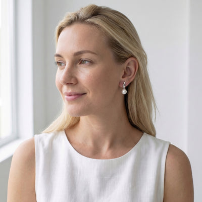 Akoya Pearl & Diamond Lois Earrings
