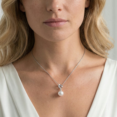 Akoya Pearl & Diamond Melissa Pendant