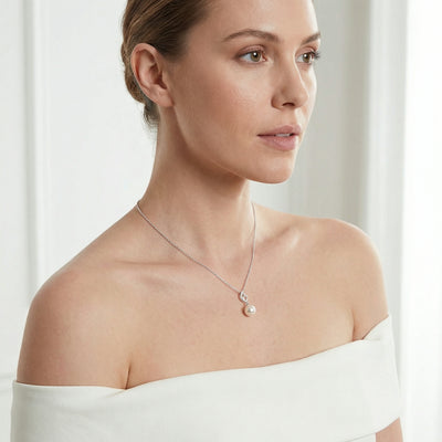 Akoya Pearl & Diamond Symphony Pendant- Choose Your Pearl Color