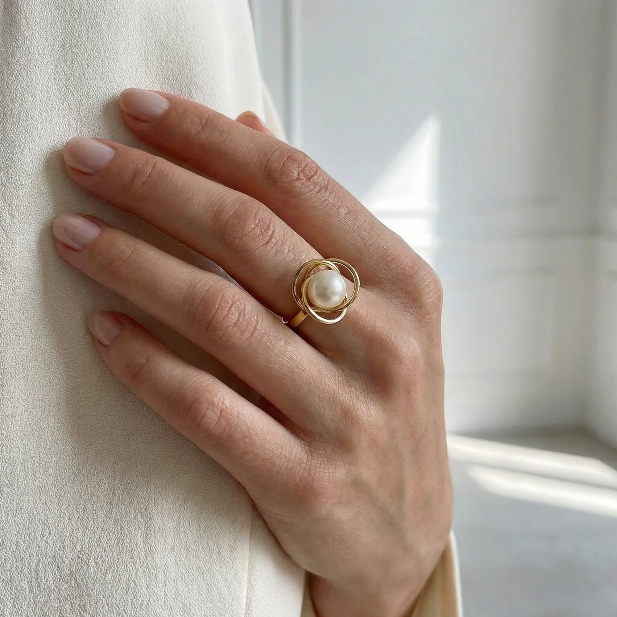 Akoya Pearl Khilana Ring