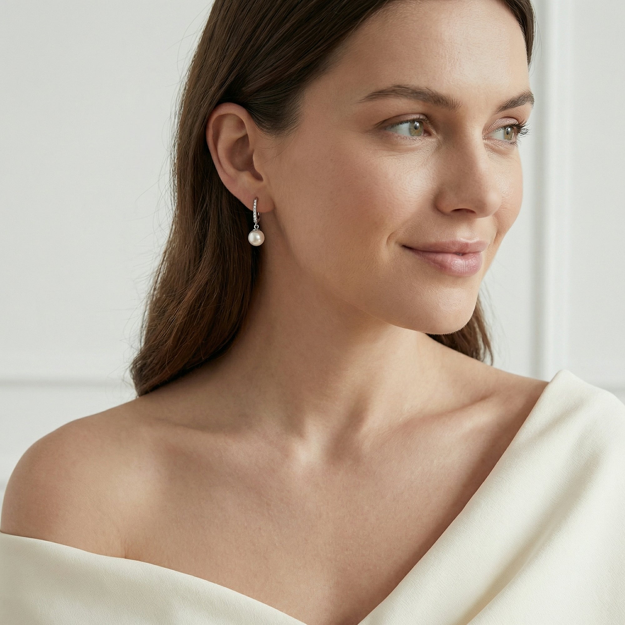Japanese Akoya Pearl & Diamond Equinox Earrings