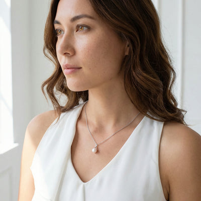 Japanese Akoya Pearl Wren Pendant