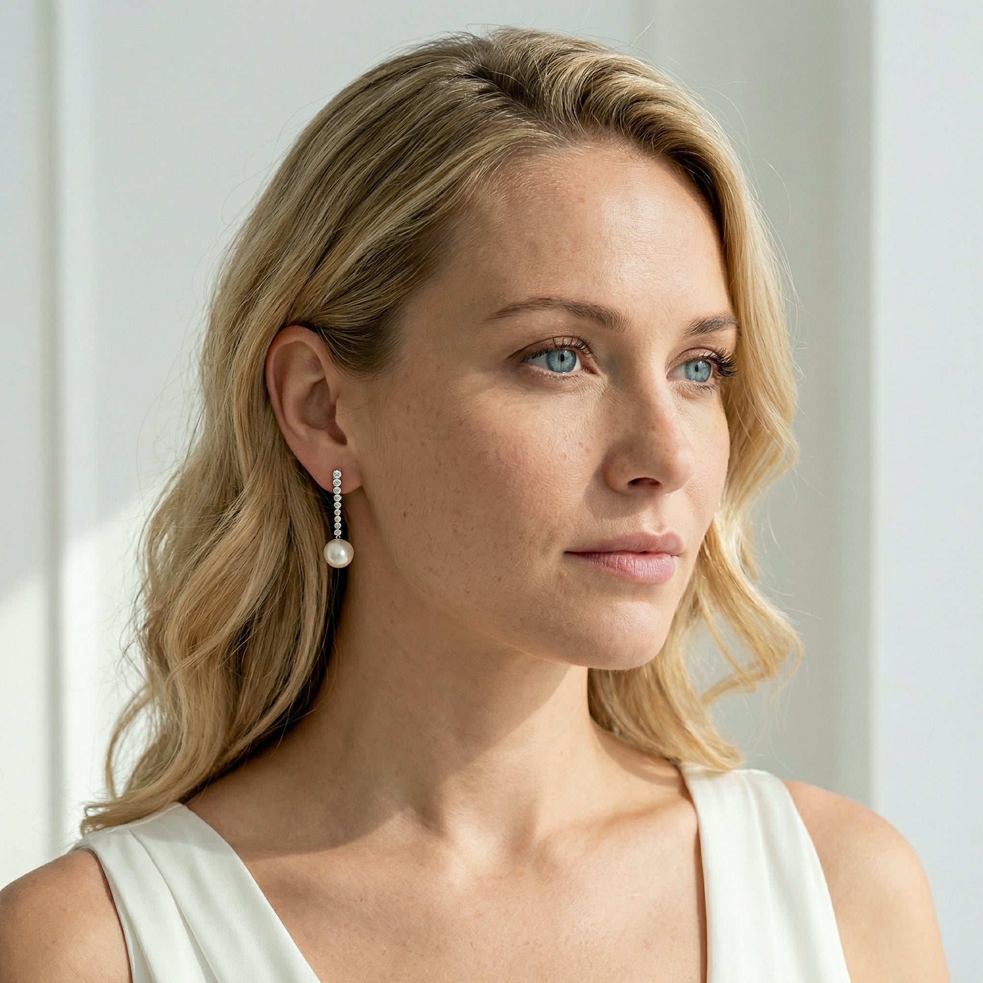 Japanese Akoya Pearl Bellatrix Earrings