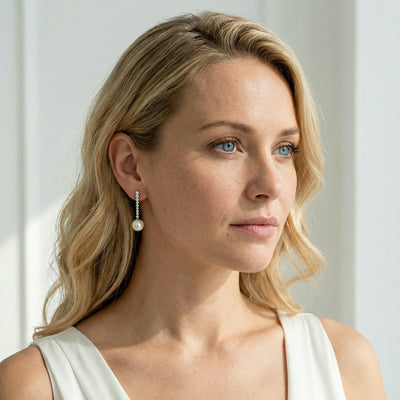Japanese Akoya Pearl Bellatrix Earrings