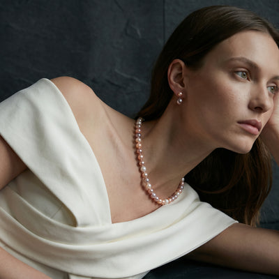 8.5-9.5mm Freshwater Multicolor Pearl Necklace - AAAA Quality