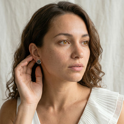Tahitian South Sea Pearl and Diamond Stella Earrings