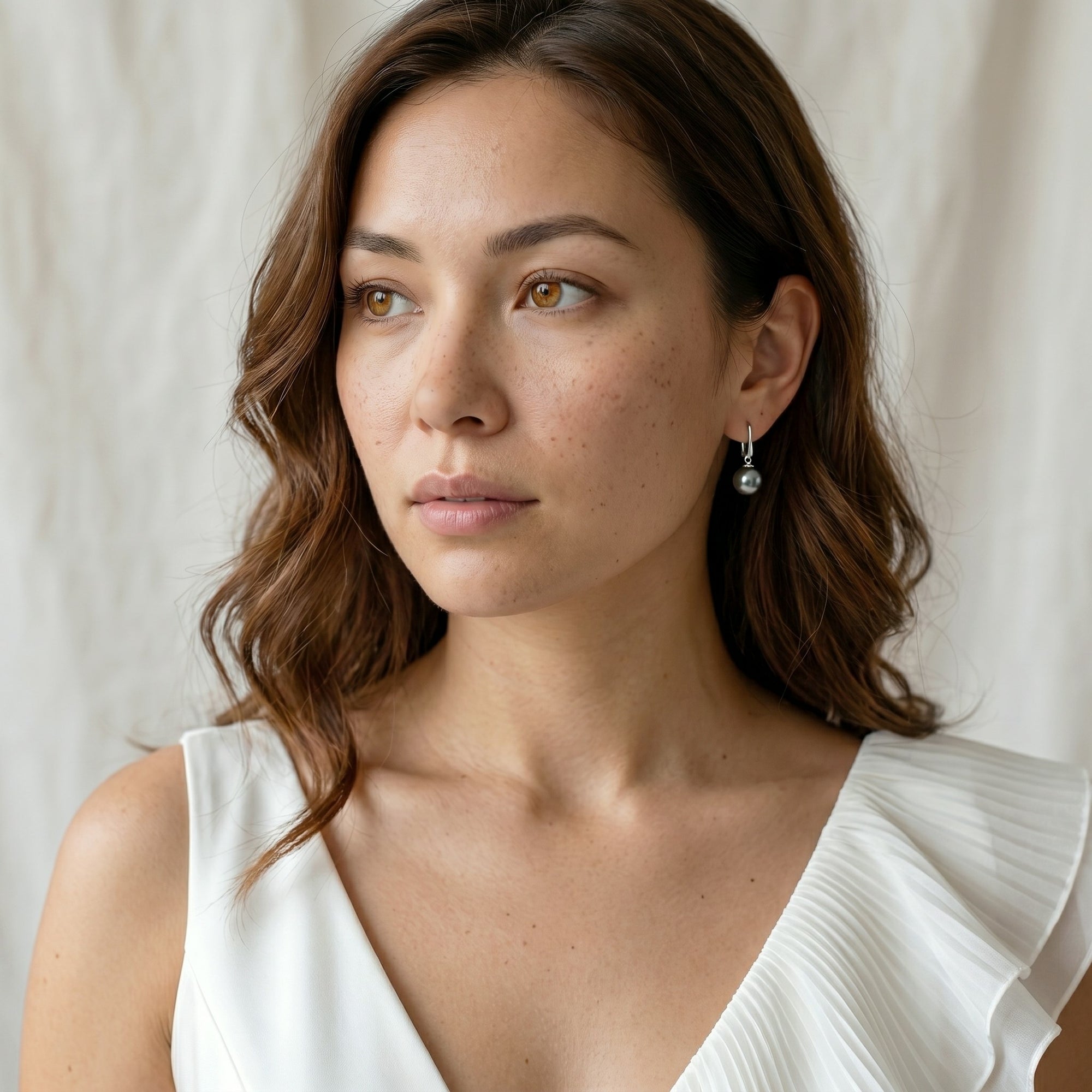 Black Tahitian Pearl Classic Dangle Earrings