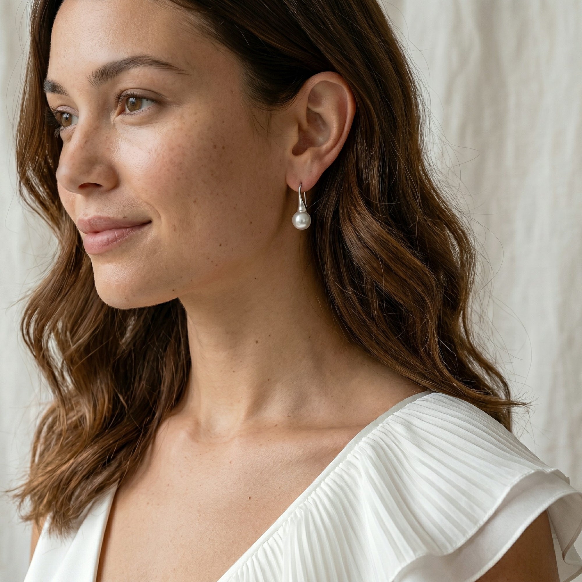 White South Sea Pearl Millie Earrings