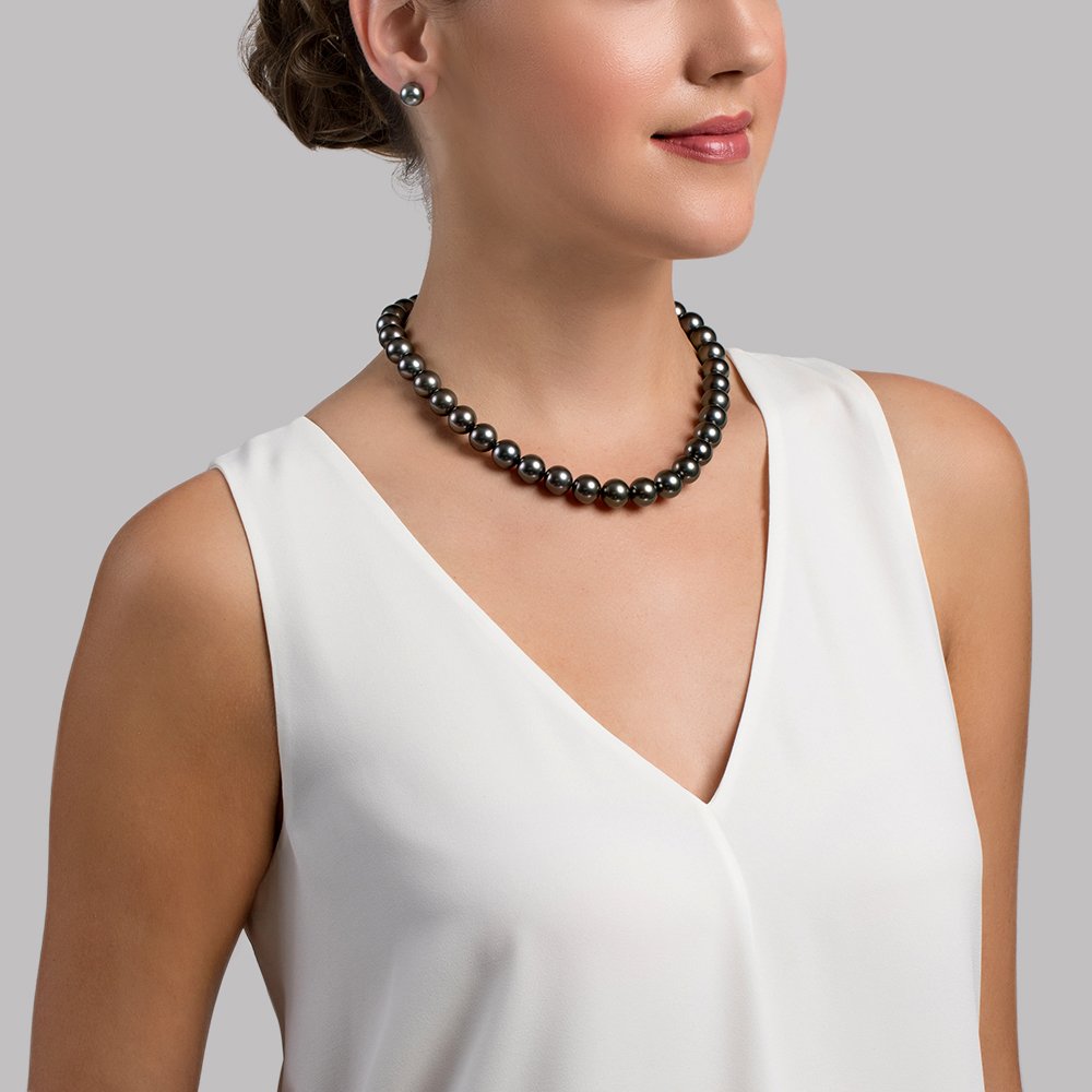 Natural 12-13mm South Sea Pink Baroque Pearl Necklace – 14K Yellow Gold Clasp 18in