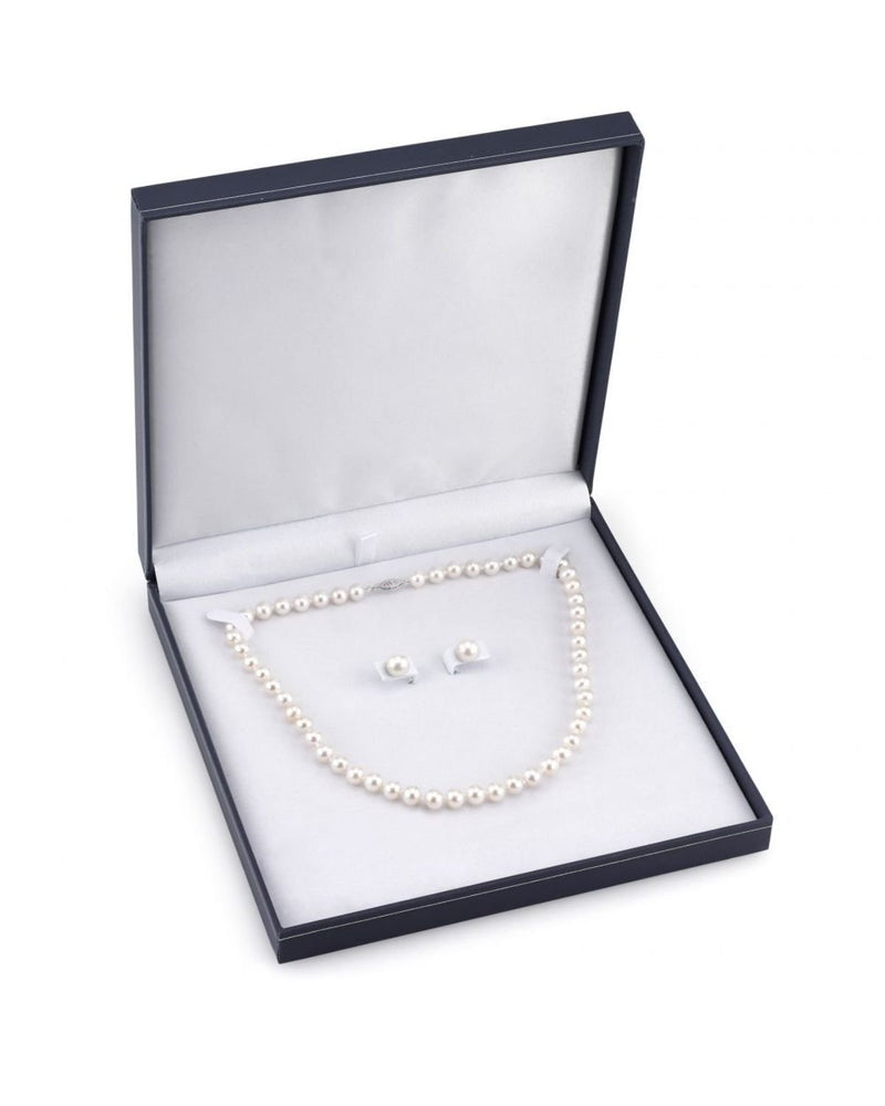 7-8mm Freshwater Choker Length Pearl Necklace & Earrings - Pearls of Joy