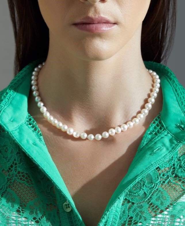 7-7.5mm Akoya Pearl Necklace - Coppins Jewellery